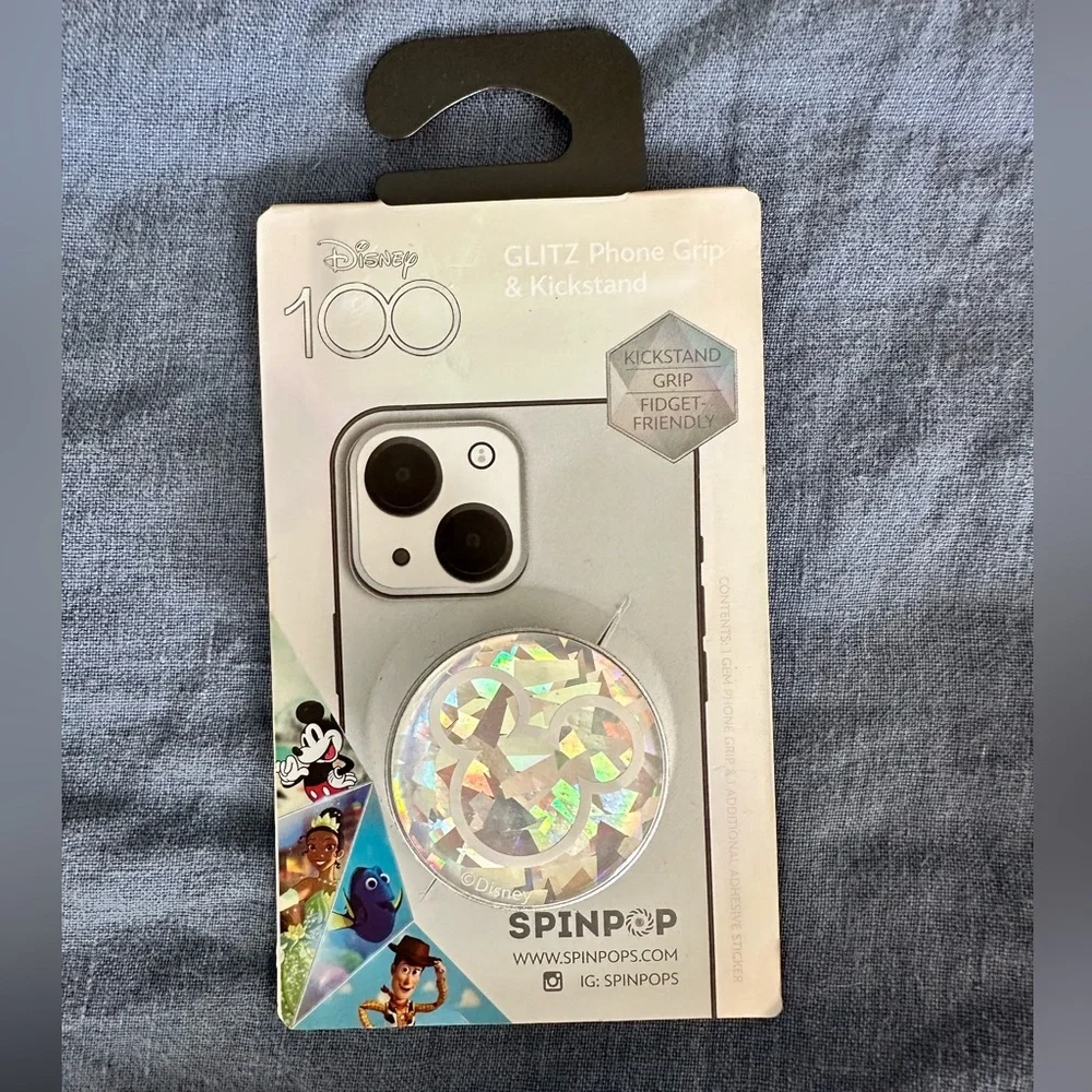 Disney 100 anniversary spin pop glitz phone grip/kickstand brand new in package!